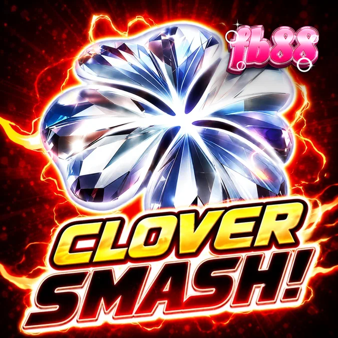 Giao diện trò chơi Clover Smash với các biểu tượng cỏ ba lá rực rỡ